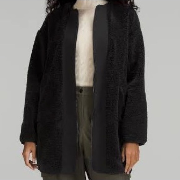 Lululemon Collarless Textured Fleece Full Zip - Picture 4 of 5